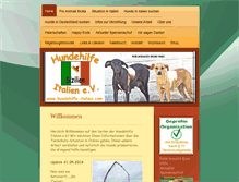 Tablet Screenshot of hundehilfe-italien.com